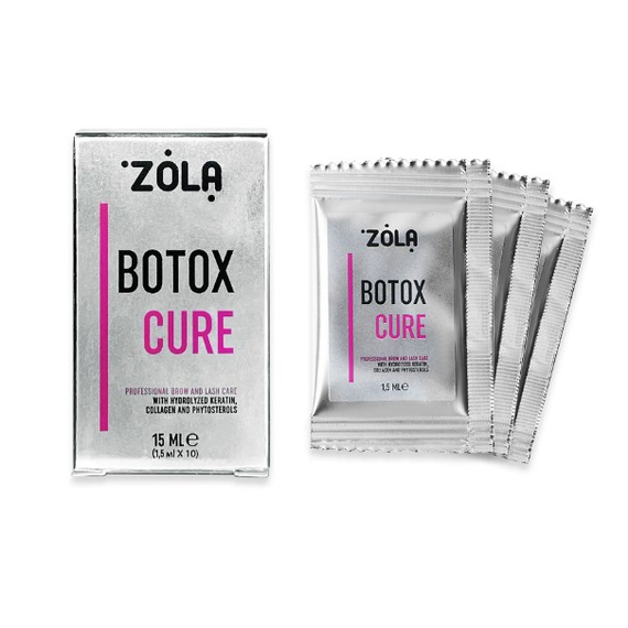 Ботокс ZOLA Botox cure для бровей и ресниц в саше 10 шт