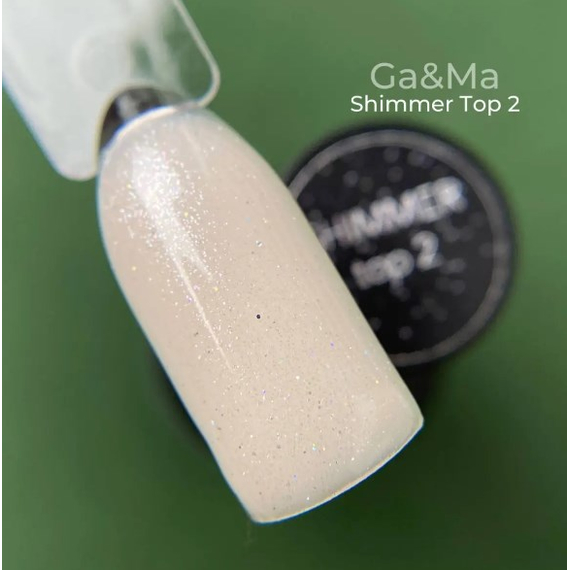 Топ для гель-лака GaMa Shimmer 02, с шимером, 15 мл