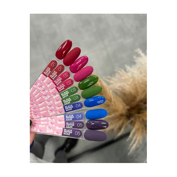 База цветная Luna Black Pepper Base №04 синяя с крошками, 13мл, изображение 4