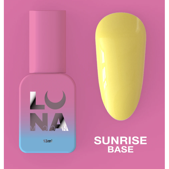 База кольорова Luna Base Sunrise світло-жовта, 13 мл, Об`єм: 13 мл