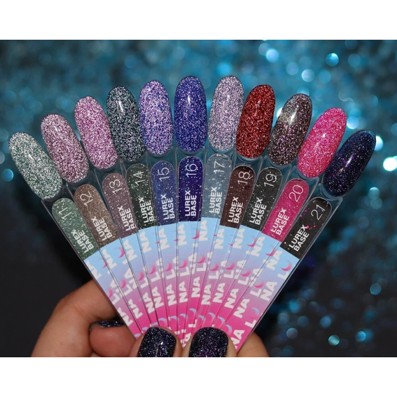 Reflective base Luna Lurex Base No. 13 pink, 13 ml, 2 image