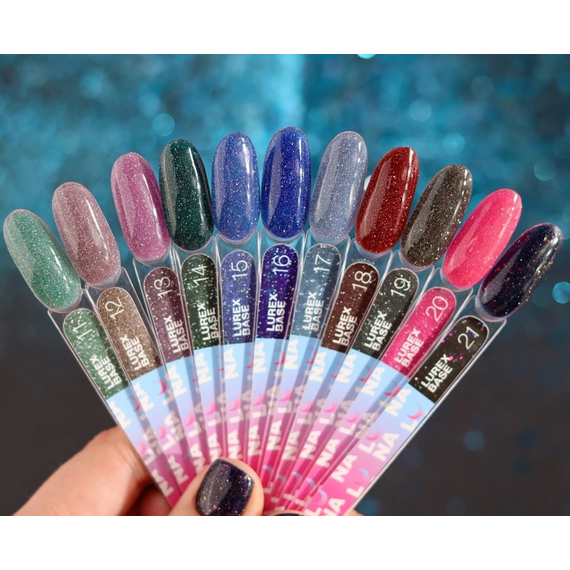 Reflective base Luna Lurex Base No. 13 pink, 13 ml, 3 image