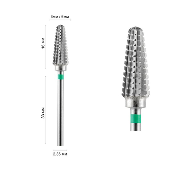 Насадка фреза твердосплавна DLX 60 G конус закруглений 03360