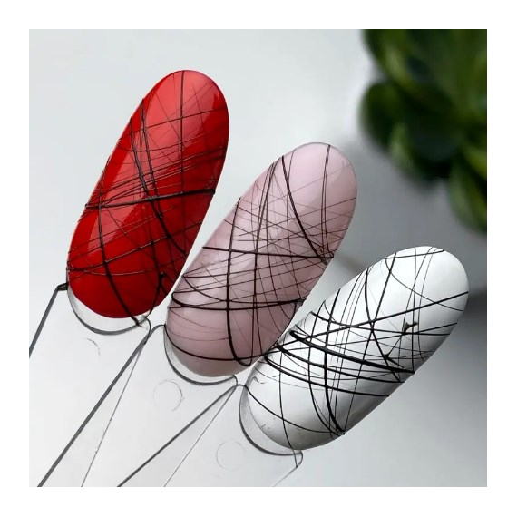 Гель-паутинка ART Spider gel Black, черная, 5 мл, изображение 2