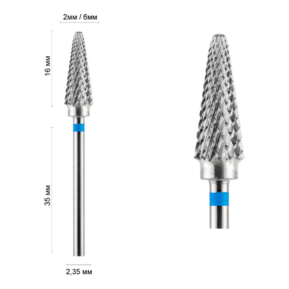 Насадка твердосплавная фреза DLX 60 B конус закругленный 31160