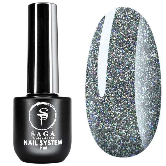 Гель-лак SAGA Fiery №15 светоотражающий, 9 мл