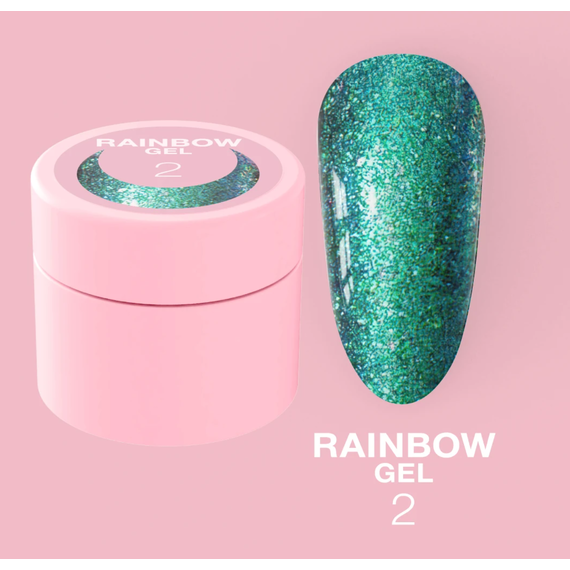 Гель-глитер Luna Rainbow Gel №2, 5 мл