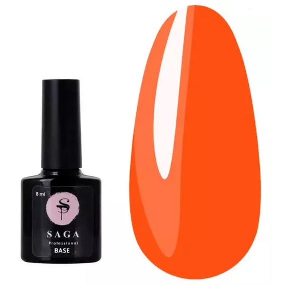 База для гель-лака SAGA Tropical Base №4 оранжевая, 8 мл