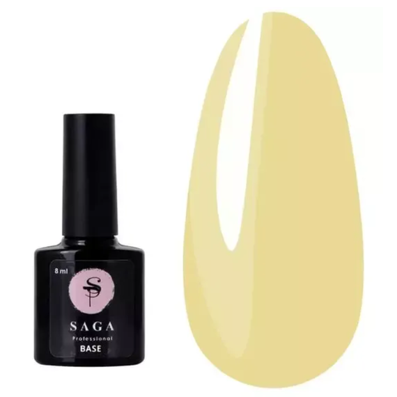 База для гель лака SAGA Color Base №05 желтая, 8 мл, Цвет: Желтый