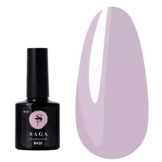 База для гель лака SAGA Color Base №07 светло-лавандовая, 8 мл