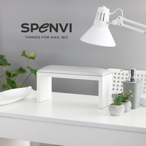 Підлокітник на білих ніжках Silver Срібний, зображення 3