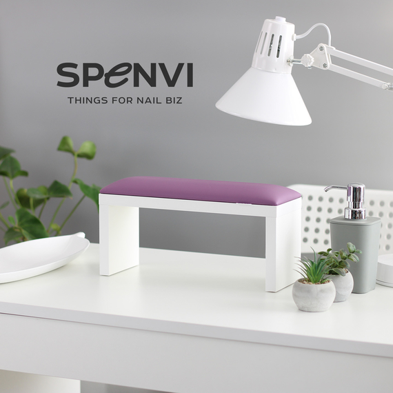 Підставка для педикюру TOTAL Beauty, з полицею, Біла, зображення 3
