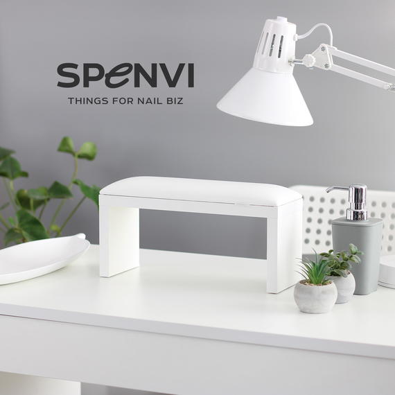 Підлокітник на білих ніжках White Білий, зображення 3