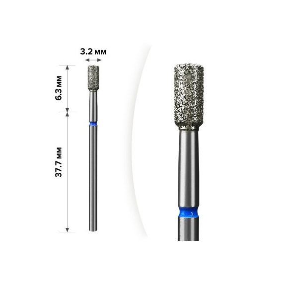 Насадка фреза алмазна D 30 B циліндр 062