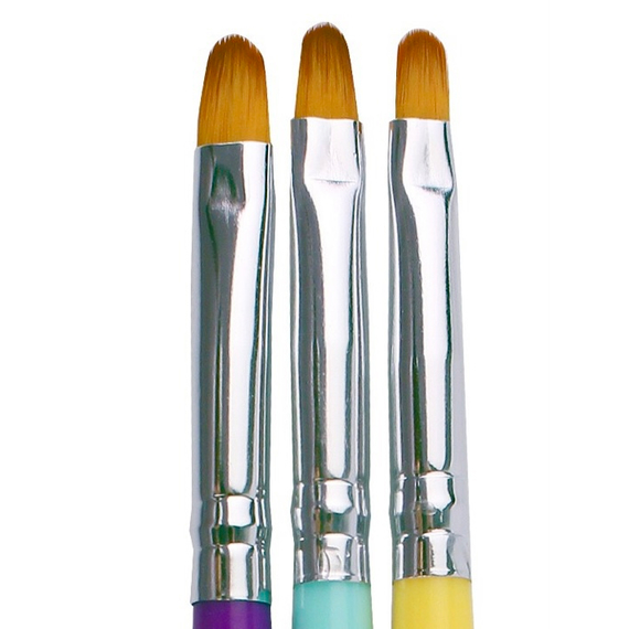 Набір пензлів для гелю Colored, зображення 2