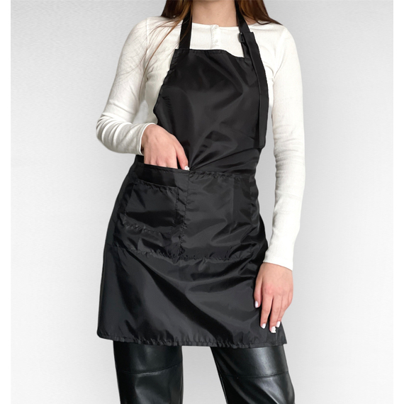 Фартук мастера №1 черный, Цвет: Черный