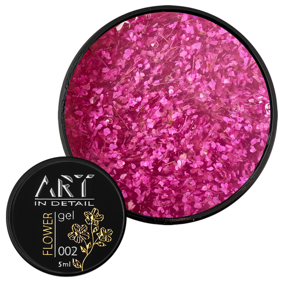 Gel with dried flowers ART Flower Gel No. 02, 5 ml, 2 image