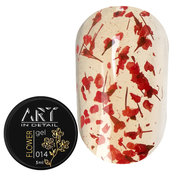 Гель з сухоцвітами ART Flower Gel №14, 5 мл