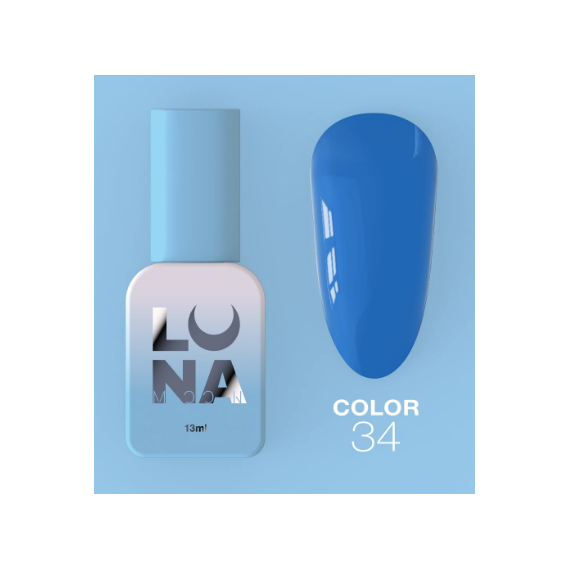 Gel polish Luna Color No. 34 cobalt, 8 ml