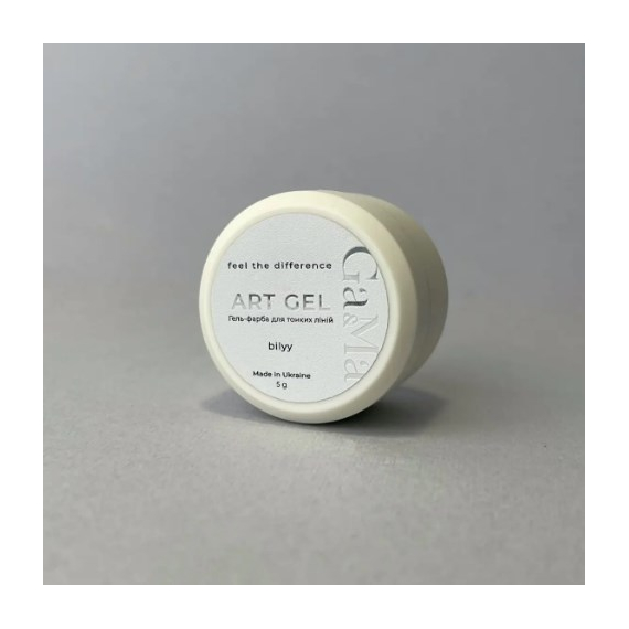 Гель-краска GaMa Art gel Bilyy белая, 5 г, изображение 2
