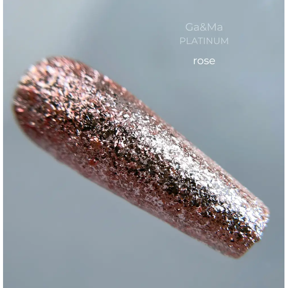 Жидкая фольга GaMa Platinum Rose розовая, 5 г