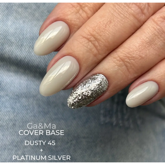 Жидкая фольга GaMa Platinum Silver серебряная, 5 г, изображение 2