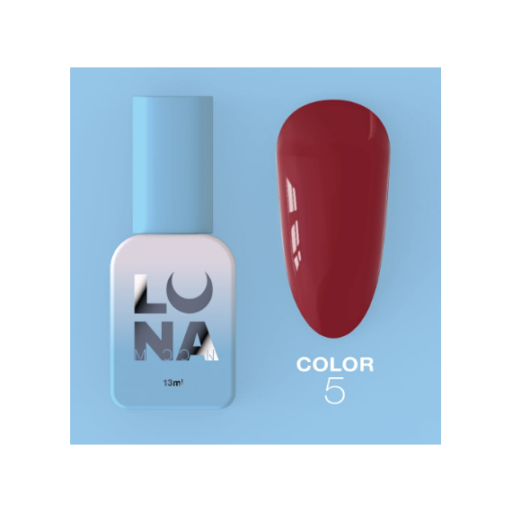 Гель-лак Luna Color №05 темно-красный, 8 мл