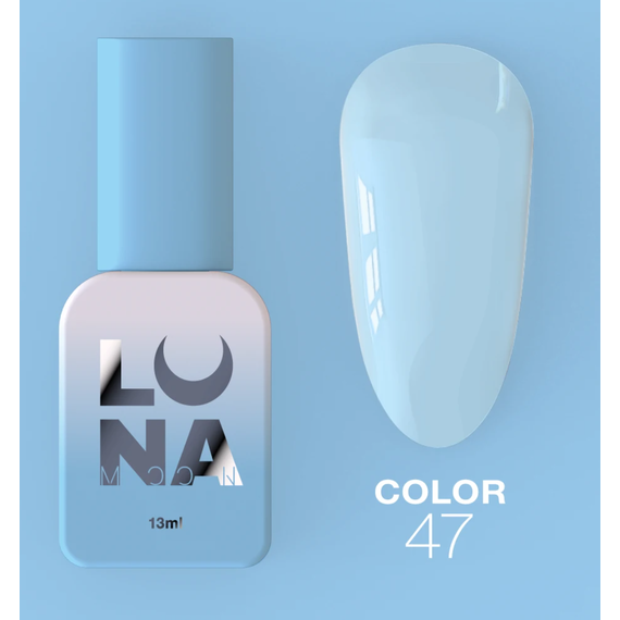 Гель-лак Luna Color №47 ніжно-блакитний, 8 мл