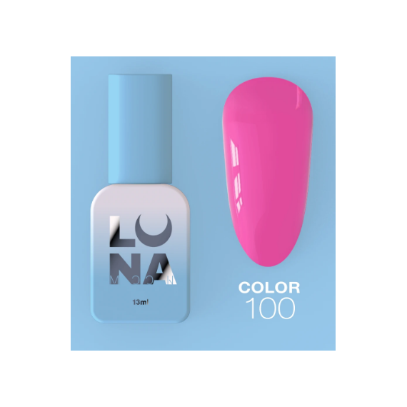 Luna Color Gel Polish No. 100 bright pink, 8 ml