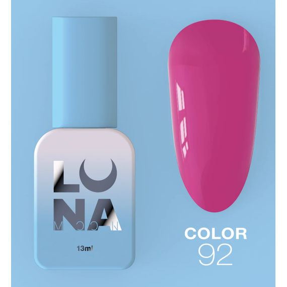Гель-лак Luna Color №92 пурпурный розовый, 8 мл
