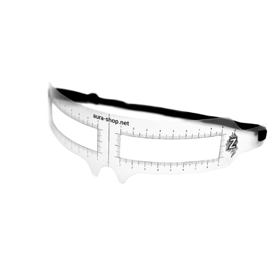 Лінійка для розмітки брів ZOLA з гумкою