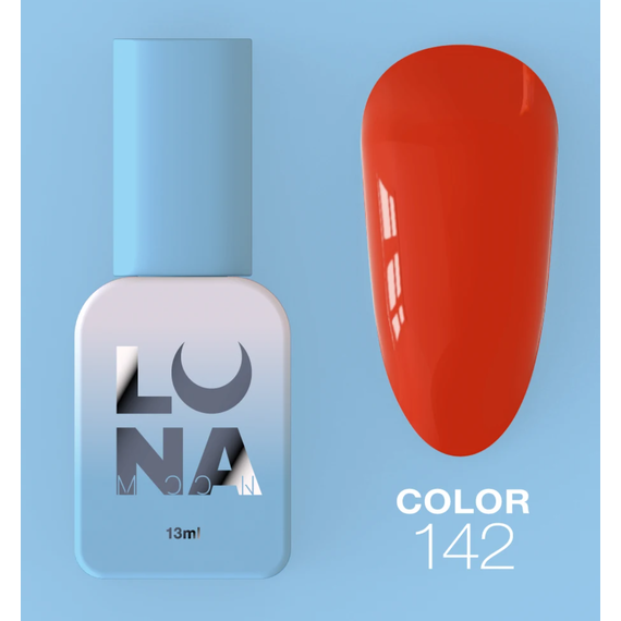 Гель-лак Luna Color №142 насыщенный оранжевый, 8 мл