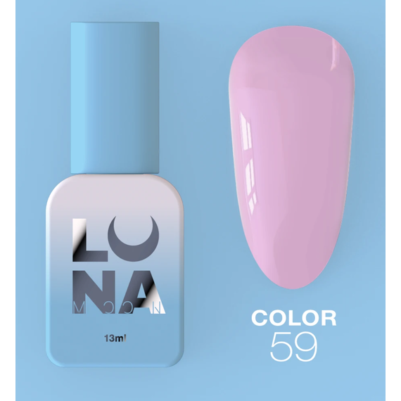 Гель-лак Luna Color №59 ніжно-бузковий, 8 мл