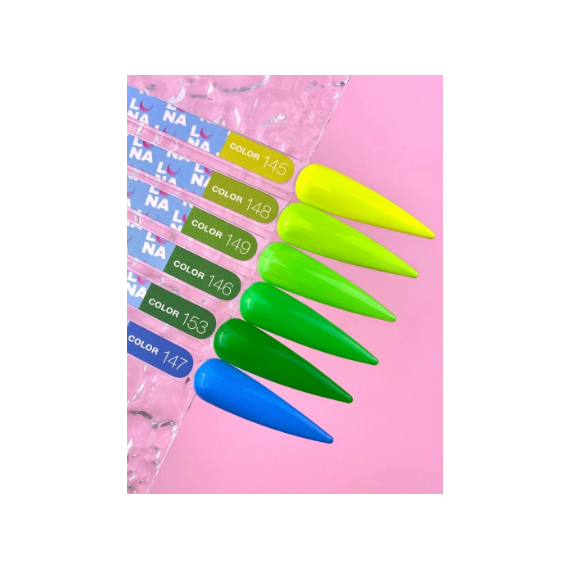 Гель-лак Luna Color №148 неоново-лаймовий, 13 мл, зображення 2