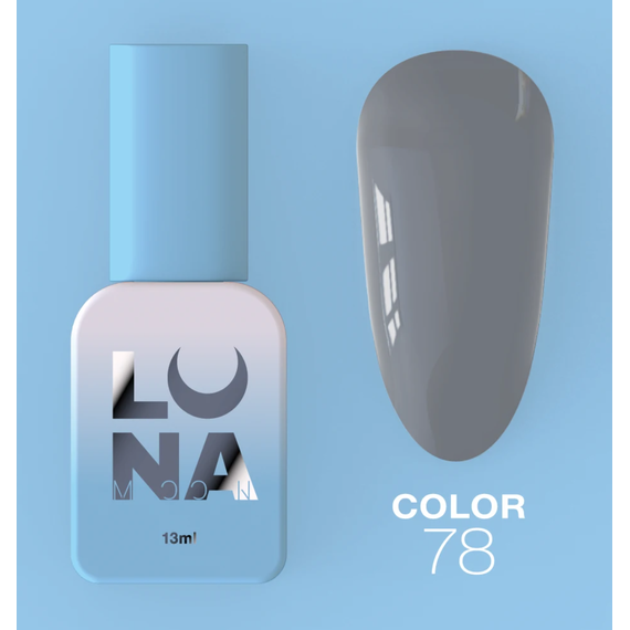 Гель-лак Luna Color №78 серый, 8 мл