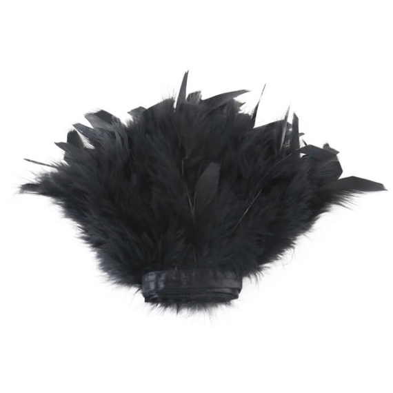 Рукав перьев черный для фотосессии 25 см.