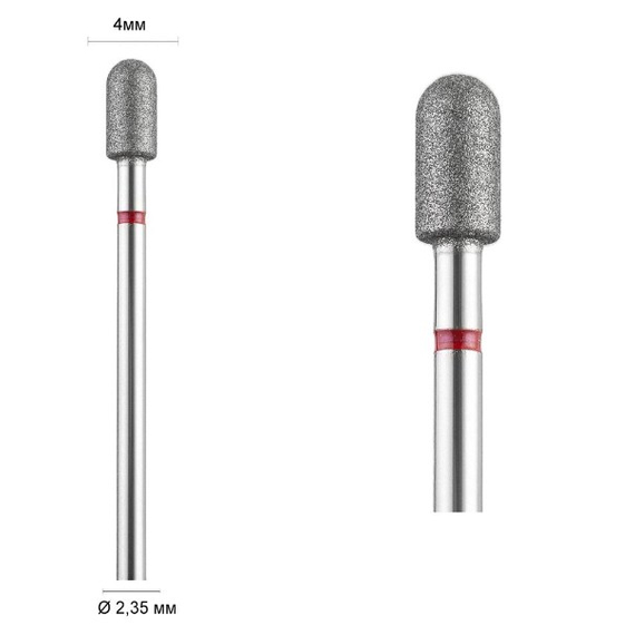 Насадка фреза алмазна DLX 40 R циліндр закруглений