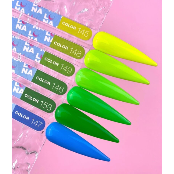 Gel polish Luna Color No. 146 bright green, 13 ml, 3 image