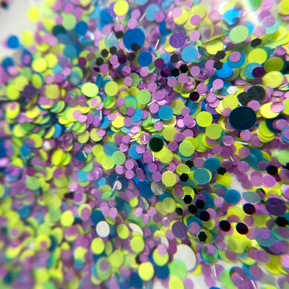 Микс конфетти №19 желто-фиолетовый