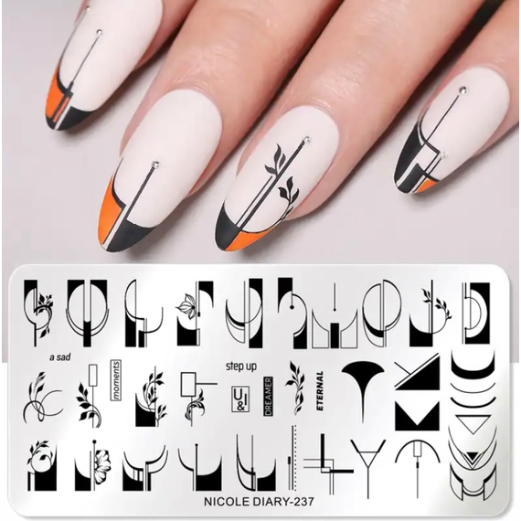 Пластина для стемпінгу NICOLE DIARY- 237