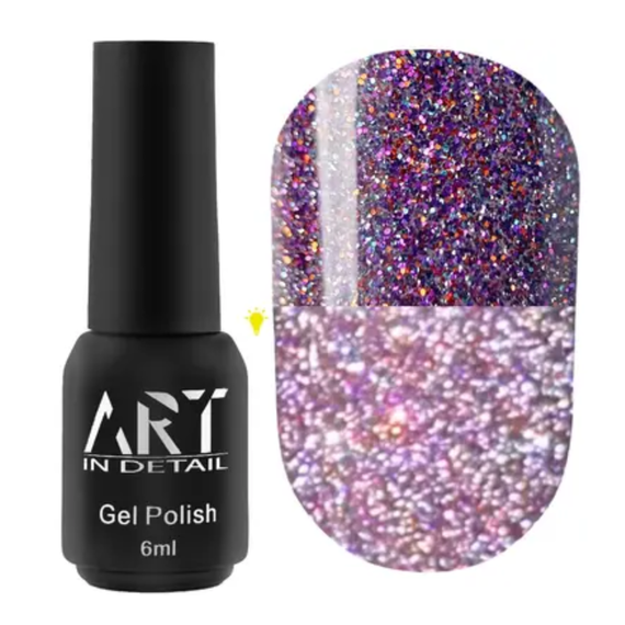 Гель-лак светоотражающий ART Flash Gel Polish №FG015, 6 мл