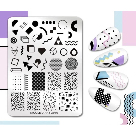 Пластина для стемпинга ND X016