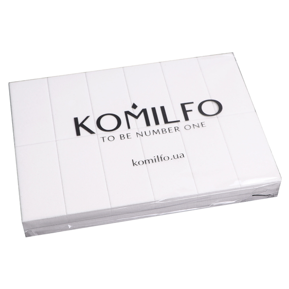 Set of nail polishers Komilfo 76/34/13 mm white 120/120 24 pcs