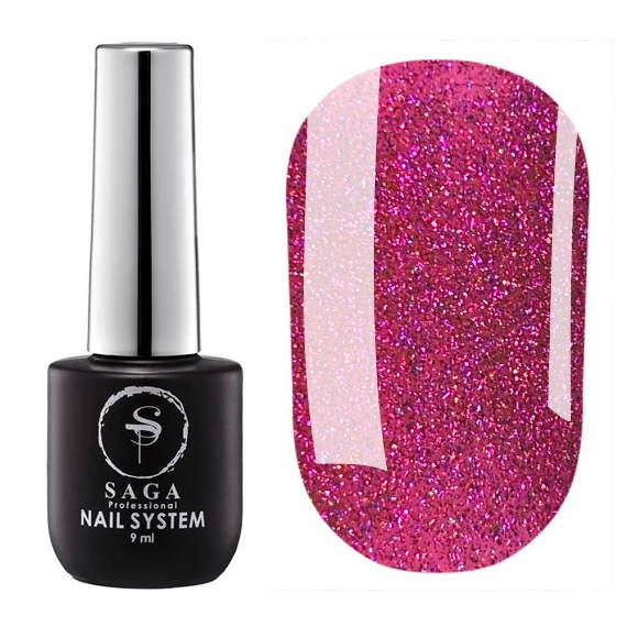Гель-лак Saga WILD CAT Котяче Око №03 помаренчево-рожевий 10 мл