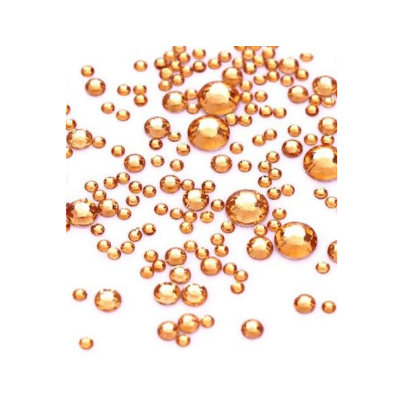 Стрази для нігтів золоті мікс 1000 шт