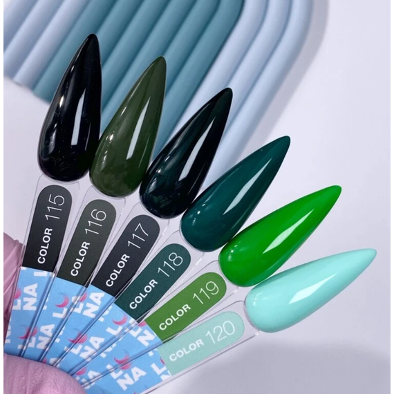 Гель-лак Luna Color №117 ізумрудний, 13 мл, зображення 2