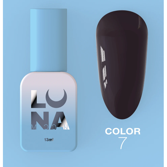 Гель-лак Luna Color №07 темний бордо, 8 мл