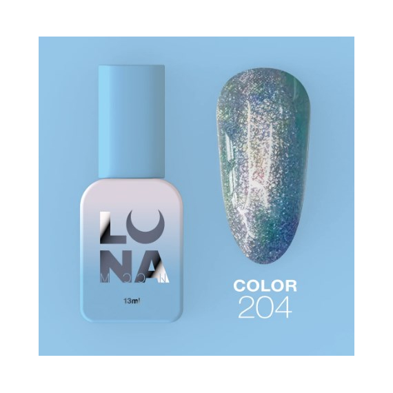Гель-лак Luna Color №204 зеленый, 8 мл