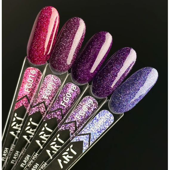 Гель-лак светоотражающий ART Flash Gel Polish №FG019, 6 мл, изображение 2