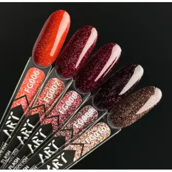 Гель-лак светоотражающий ART Flash Gel Polish №FG008, 6 мл, изображение 2